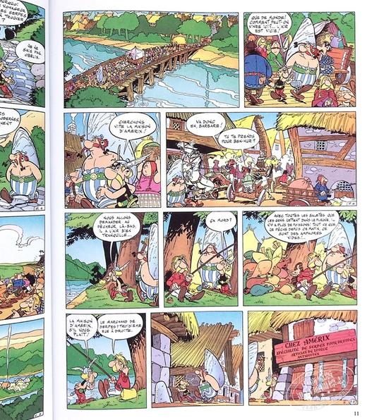 【中商原版】法文版 高卢英雄历险记第二册 阿斯特克斯与金镰刀 Asterix La Serpe dor n2 法文原版 Goscinny Rene 商品图7