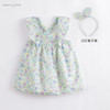 马克珍妮夏装新款 女童舒适全棉田园印花吊带裙220906 商品缩略图0