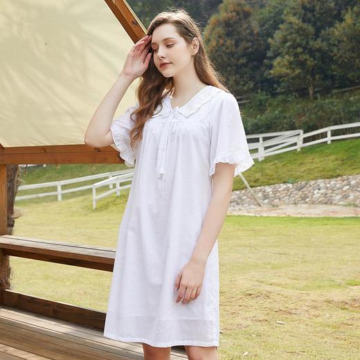 3楼 美标甜美短袖睡裙89161 商品图0