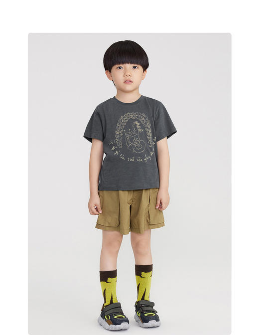 江南布衣童   22年夏装新款短袖T恤  1M5110040 商品图5