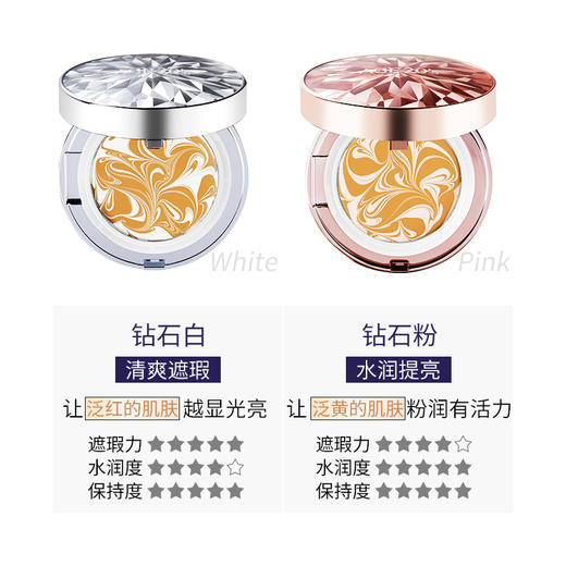 韩国AEKYUNG 爱敬爱纪二十之钻石款气垫 13号色/21号色 赠替换装（效期至25年10月至26年12月随机） 商品图2