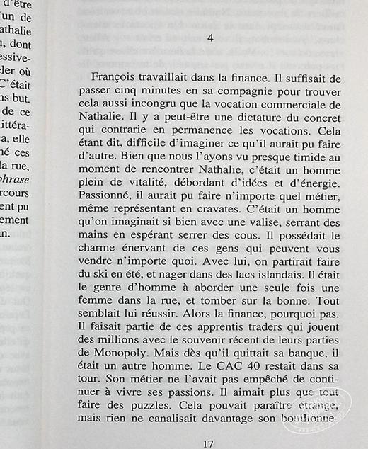 【中商原版】大卫 冯金诺斯 微妙	法文原版 La delicatesse 获十项法兰西文学奖 David Foenkinos 商品图7