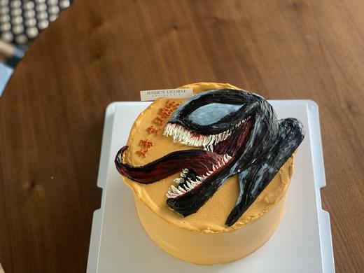 毒液浮雕手绘奶油蛋糕 商品图0