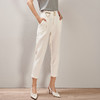 剩S/M 芳外高腰收腰设计九分哈伦裤通勤百搭休闲裤 商品缩略图0