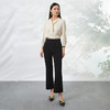 EITIE爱特爱夏季新款百搭显瘦修身铅笔裤黑色高腰休闲长裤女B2205910 商品缩略图1