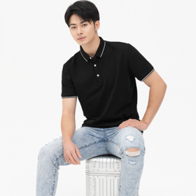 【时尚舒适POLO衫】SKAH短袖针织Polo衫 柔软舒适，清爽透气，立体裁剪，不易变形，多色可选