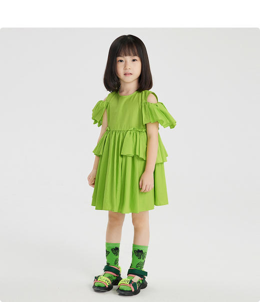 江南布衣 22年夏装新款短袖连衣裙  1M4G30310 商品图2