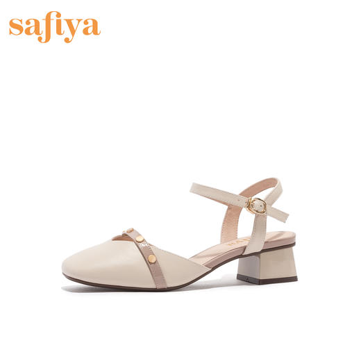 Safiya索菲娅粗跟中后空时装凉鞋2020春夏SF01114104 商品图0