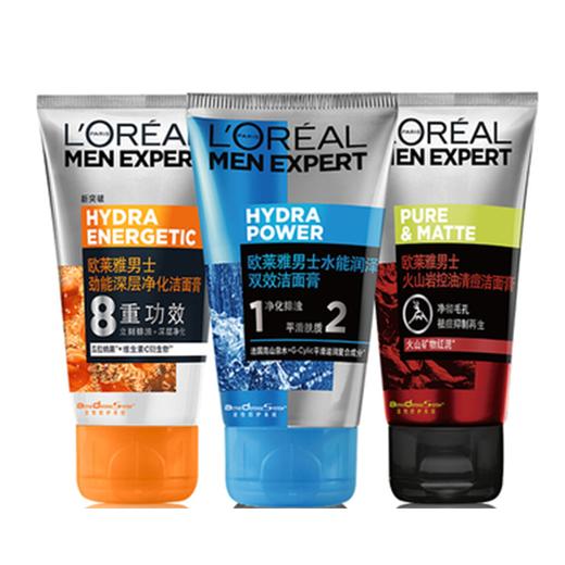 L'ORÉAL欧莱雅男士清爽炭爽双效洁面膏 100ML 多款可选 商品图0