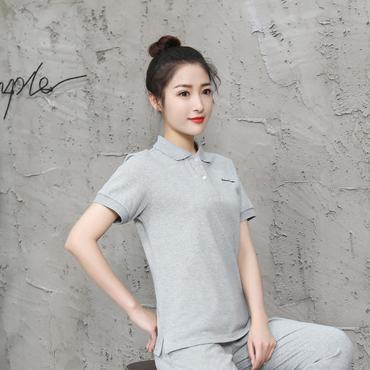 女POLO衫 M-XL 灰色 商品图1
