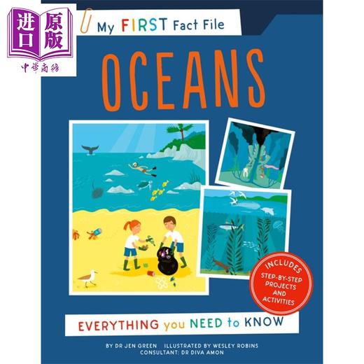 【中商原版】My First Fact File Oceans:Everything you Need to Know 我的海洋事实档案：你需要知道的一切 Wesley Robins绘 商品图0