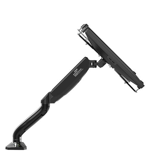 KALOC卡洛奇 液晶显示器支架 桌面万向旋转升降多屏显示屏支架 通用底座支架臂17-32英寸适用 （19-32英寸）显示器气压桌面支架+无孔配件 商品图4