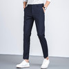 罗蒙春季男装九分西裤男士正装商务通勤百搭直筒修身显瘦弹力男裤子 商品缩略图7