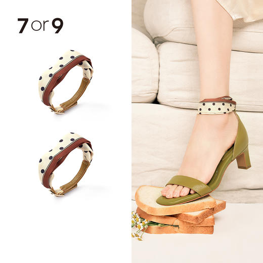 波点丝巾脚踝带 商品图0