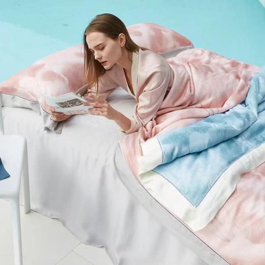 清爽丝滑可水洗天丝夏凉被桑蚕丝夏凉被 商品图2