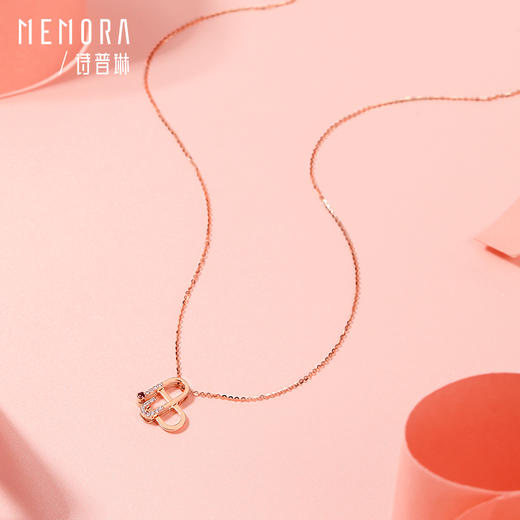 【一口价】告白项链 18K金钻石套链甜蜜比心项链一款多戴MEMORA诗普琳KN302001 商品图8