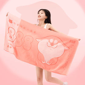 硬核补贴【柴币纯棉大浴巾】正版联名 优质新疆棉 不怕高温 水洗不掉色  绿色染料