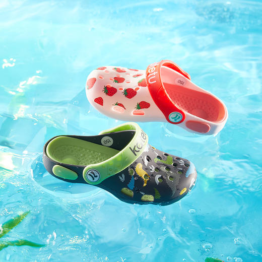 【积分专享】卡特兔儿童拖鞋女宝宝凉拖2022年夏季男童沙滩鞋洞洞鞋室内拖防滑 商品图3