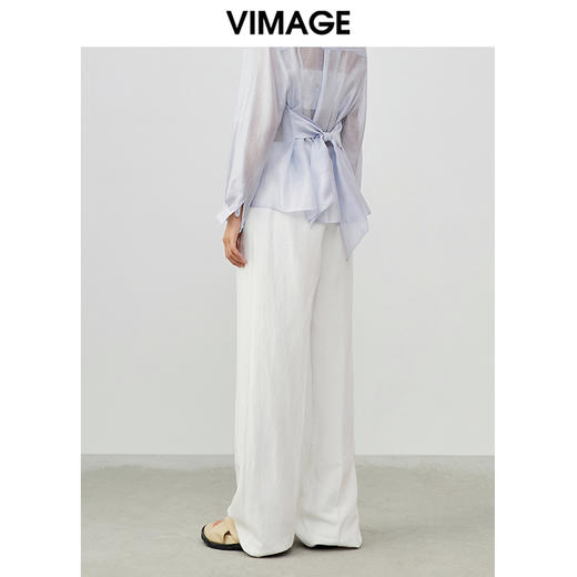 VIMAGE/纬漫纪夏季新款通勤职业干练时尚显瘦西装裤直筒长裤女V1705320 商品图5