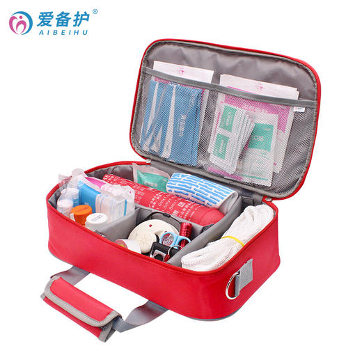 爱备护 消防应急工具包 车载救援急救包 学校工厂户外生存救急包 ABH-F007A 红色 单肩手提 商品图3