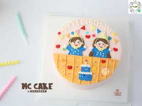 小姐妹双胞胎生日款