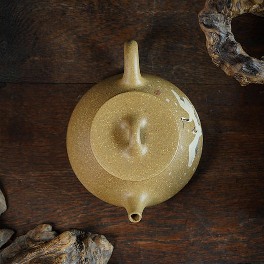 龙德堂陶艺 汤宣武《令瓢·大寒》原矿烟熏黄金段 300 cc 商品图3