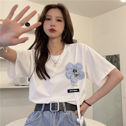 （清仓现货）【社群供W】立体小花T恤 商品图5