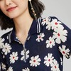 芳外夏季时尚休闲小雏菊印花连衣裙翻领短袖高腰显瘦裙子 商品缩略图4