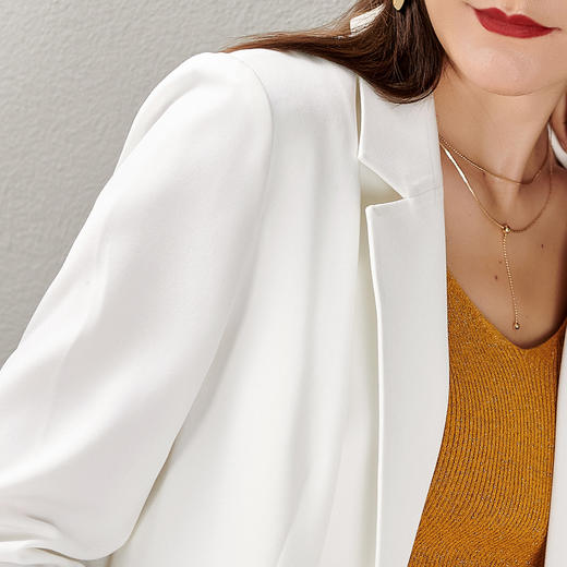 剩S/M/XL 芳外双排扣直筒设计西装外套宽松街头风女式西服 商品图4