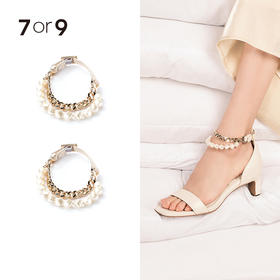 金链叠珠链脚踝带