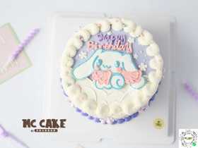 玉桂狗手绘蛋糕