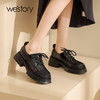 westory透气网面厚底中跟小皮鞋2022年春夏新款英伦风单鞋女S22AM54691 商品缩略图1
