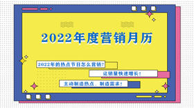 2022年月历营销专栏