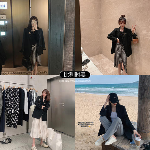 金蘑菇菇【黑标高定 比利时西装】10精纺羊毛 高密高支通勤chic 商品图4