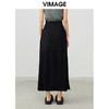 VIMAGE/纬漫纪夏季新款优雅时尚高腰开叉百搭半身裙女V1706322 商品缩略图5