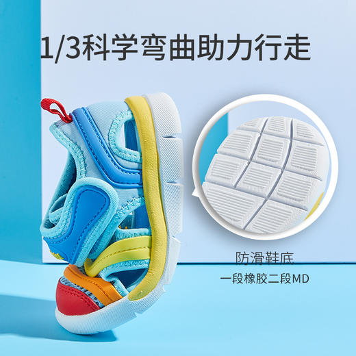 卡特兔毛毛虫学步鞋凉鞋童鞋男童女宝宝鞋防滑小儿童运动鞋机能鞋 商品图2