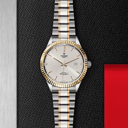 帝舵风尚系列 | 钢表壳，直径41毫米，镶钻表盘 商品图0