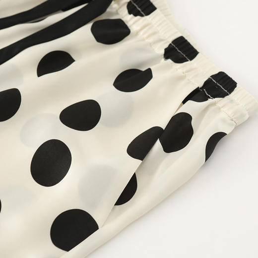 金三塔新品可外穿真丝睡裤女 桑蚕丝休闲薄款波点家居短裤   YSFBB901 商品图5