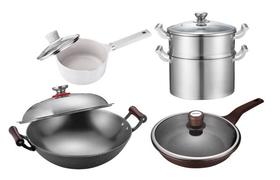 【直发】欧美达 - 999超值套餐_炒锅+煎锅+蒸锅+奶锅