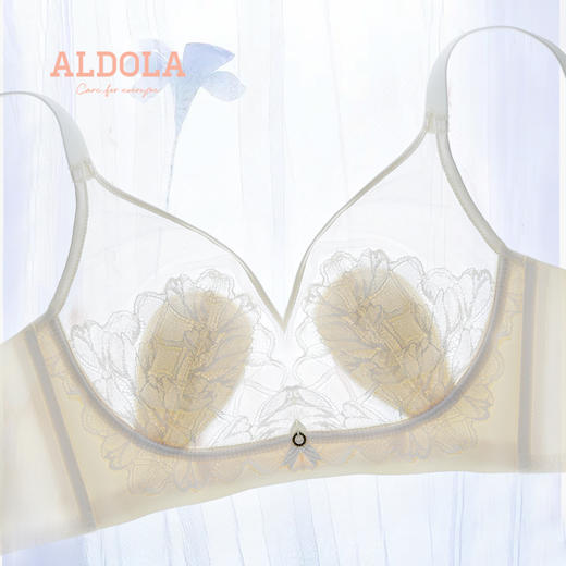 雅黛丽内衣大胸显小胸夏季超薄款文胸无钢圈2022新款性感聚拢胸罩 商品图4