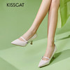 接吻猫高跟鞋女鞋2022春夏季新款珍珠玛丽珍仙女气质细跟尖头单鞋32126-17 商品缩略图0
