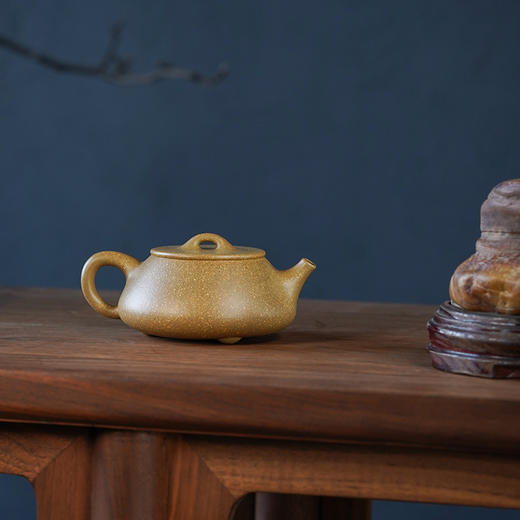 龙德堂陶艺 汤宣武《令瓢·大寒》原矿烟熏黄金段 300 cc 商品图2