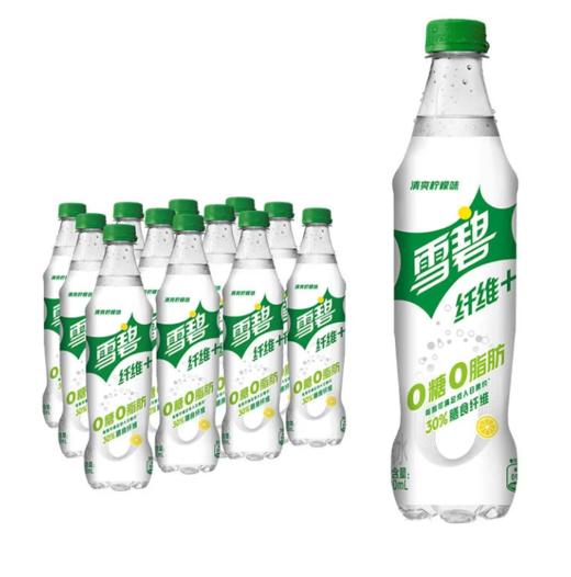 雪碧纤维+柠檬味汽水500ml 商品图0