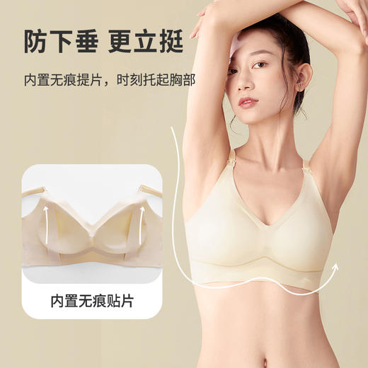 都市丽人内衣快乐妈咪超薄双弹三排扣无钢圈3/4杯孕哺文胸LB22U5 商品图4