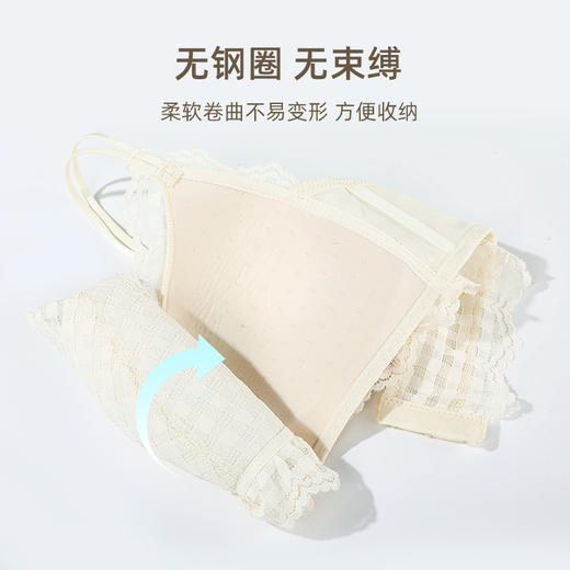 雅黛丽内衣夏季薄款少女风美背新款2021文胸无钢圈蕾丝性感女胸罩 商品图2