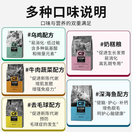 帕缇朵C3全价猫粮2kg/10kg 商品图1