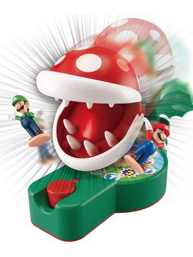 EPOCH 超级马里奥 挑战吞食花 马力欧挑战食人花 桌面游戏 双人对战 玩具