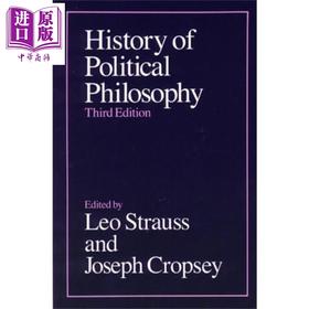 【中商原版】列奥 施特劳斯 政治哲学史 英文原版 History of Political Philosophy Leo Strauss 德国作家 知名哲学家