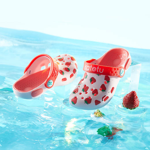 【积分专享】卡特兔儿童拖鞋女宝宝凉拖2022年夏季男童沙滩鞋洞洞鞋室内拖防滑 商品图1