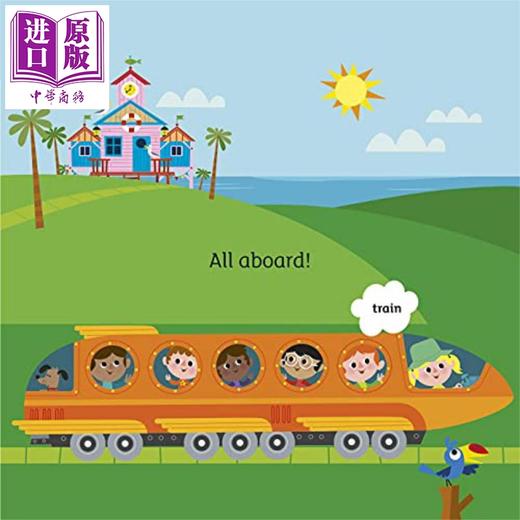 【中商原版】All Aboard The Words Train  请登上单词列车 儿童文学作品 平装 英文原版 3-4岁 商品图1